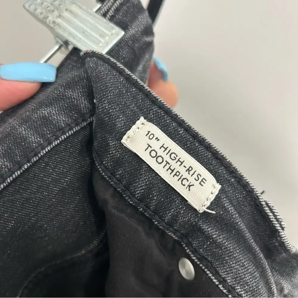 J. Crew 10” High Rise Toothpick Jeans Size 28